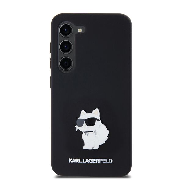 Karl Lagerfeld Case for Samsung Galaxy S23 - Karl Lagerfeld Silicone (KLHCHCS23SSMHCHCNPK) - Choupette Metal Pin 3666339242206 έως 12 άτοκες Δόσεις