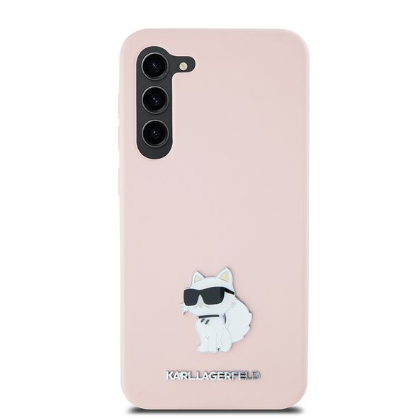 Karl Lagerfeld Case for Samsung Galaxy S23 - Karl Lagerfeld Silicone (KLHCHCS23SSMHCHCNPP) - Pink Choupette Metal Pin 3666339242237 έως 12 άτοκες Δόσεις