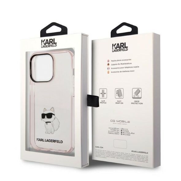 Karl Lagerfeld IPhone 14 Pro Case - Karl Lagerfeld Hardcase - Ikonik Choupette 3666339087180 έως 12 άτοκες Δόσεις