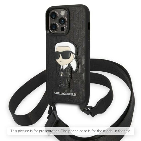 Karl Lagerfeld IPhone 15 Plus Case - Karl Lagerfeld Hardcase Monogram - Ikonik Patch 3666339098667 έως 12 άτοκες Δόσεις