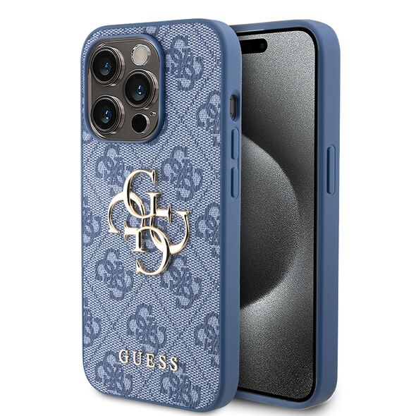 Guess Case for iPhone 15 Pro - Guess Hardcase 4G Big Metal Logo - Blue, GUHCP15L4GMGBL, GUHCP15L4GMGBL 3666339194147 έως 12 άτοκες Δόσεις