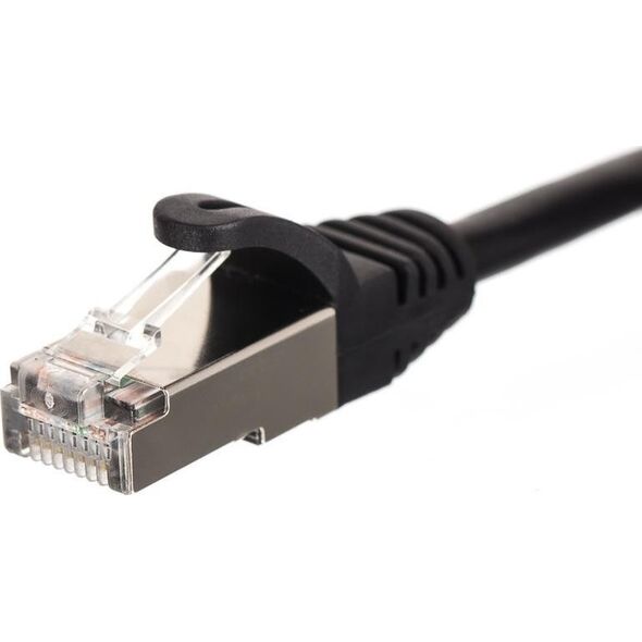 NetRack Patchcord RJ45, kat. 6 FTP F/UTP, 1m, Netrack, czarny