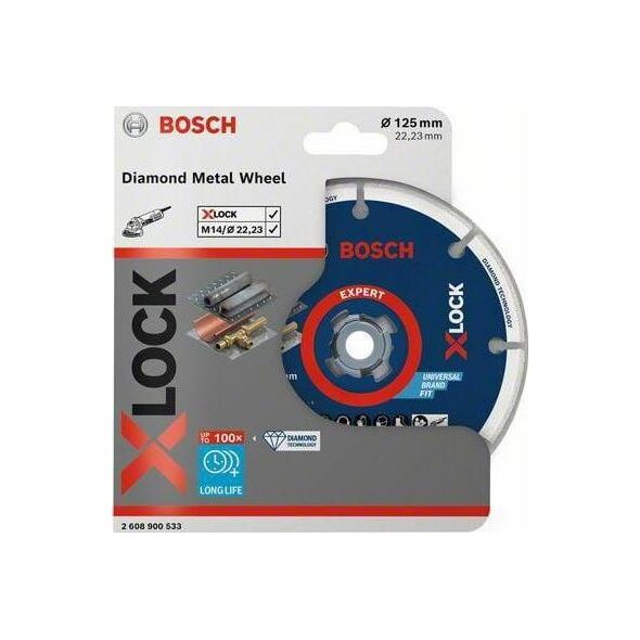 Bosch Tarcza tnąca EXPERT Diamond Metal Wheel X-LOCK 125 x 22,23 mm