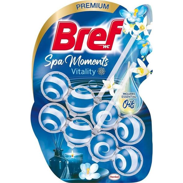 Bref Spa Moments Vitality zawieszka myjąco-zapachowa do muszli 2x50g