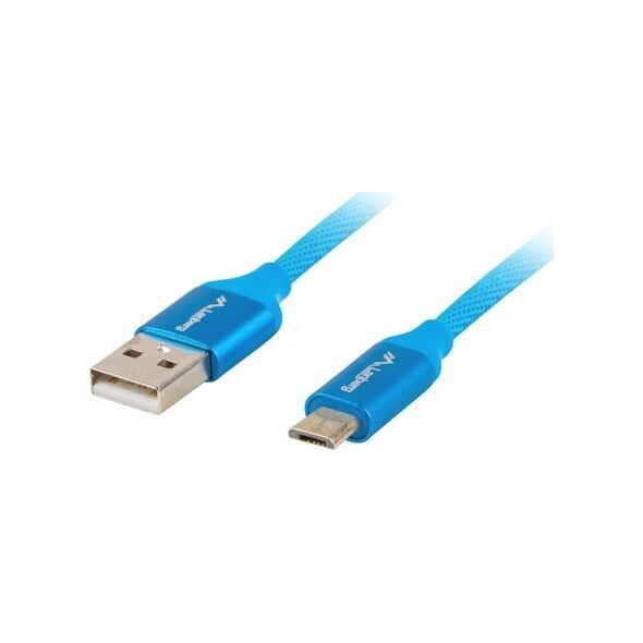 Kabel USB Lanberg USB-A - 1.8 m Niebieski (CA-USBM-20CU-0018-BL)