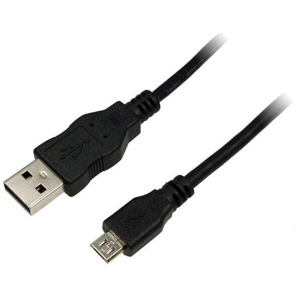 Kabel USB LogiLink USB-A - microUSB 3 m Czarny (CU0059)