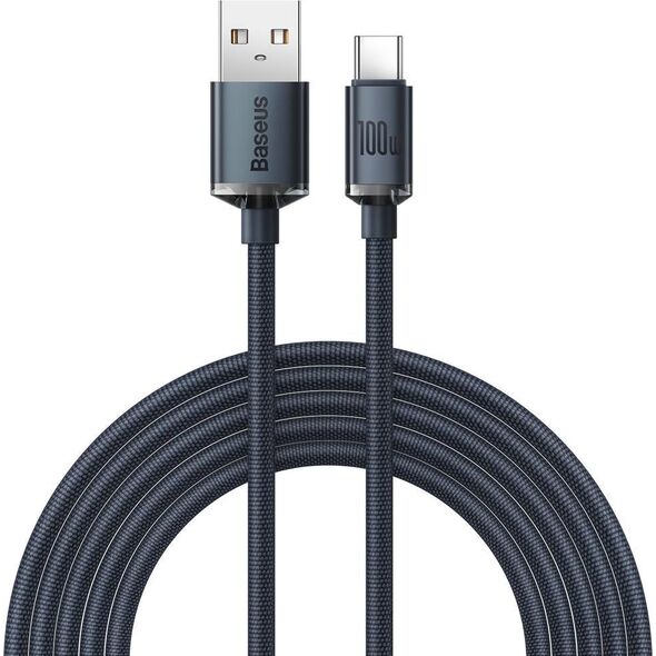 Kabel USB Baseus USB-A - USB-C 2 m Czarny (BSU3102BLK)