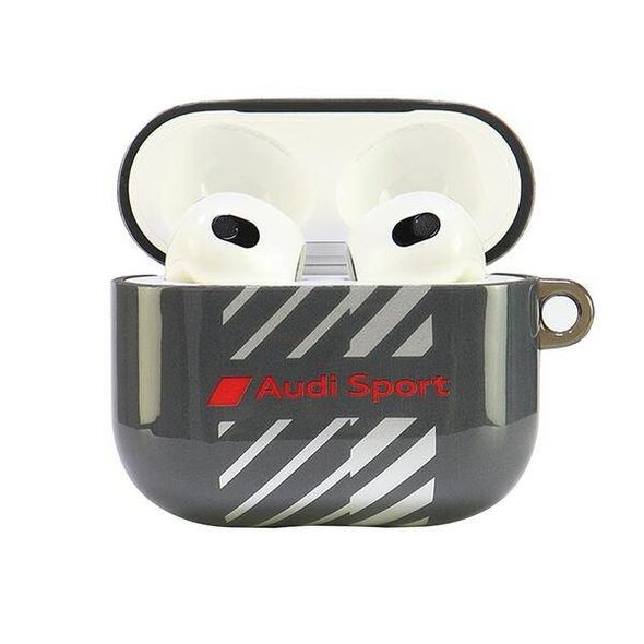 Original Case APPLE AIRPODS 3 Audi IML Sport Cover (AUS-IMLAP3-RSQ/D1-BK) black 6955250228176