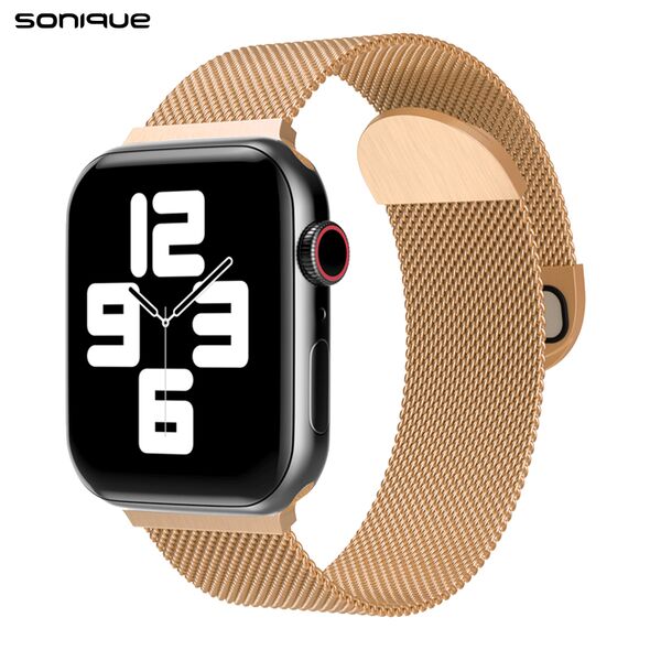 Λουράκι Stainless Steel Milanese Classic Sonique για Apple Watch (38/40/41MM) Μπρονζέ 5210312041140