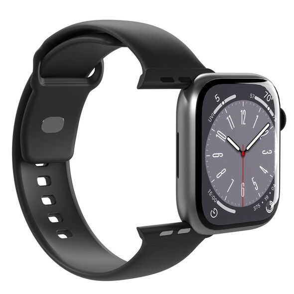 PURO ICON strap Apple Watch 4/5/6/7/SE/8/9/10 40/41/42mm (S/M & M/L) (Black) PUR695 8018417441257