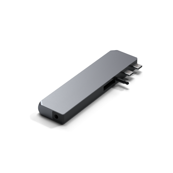 Satechi Pro Hub Max USB-C MacBook (2x USB-C, USB-A, 4K HDMI, card reader micro/SD, Ethernet) Space Gray STH18 810086360314