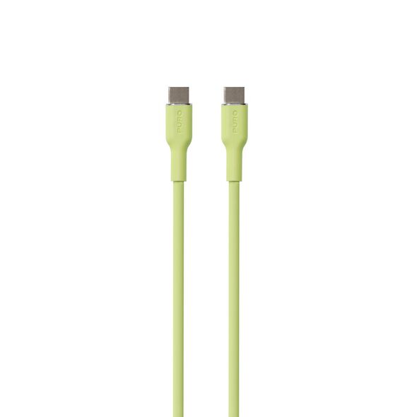 PURO ICON Soft Cable USB-C/USB-C 1.5m (Matcha Green) PUR673 8018417442261