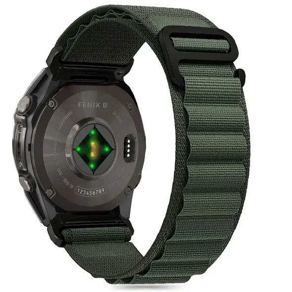 Tech-Protect Nylon Pro Garmin Fenix 5 / 6 / 6 Pro / 7 / 8 47mm / E Olive Green THP3291 5906302377169