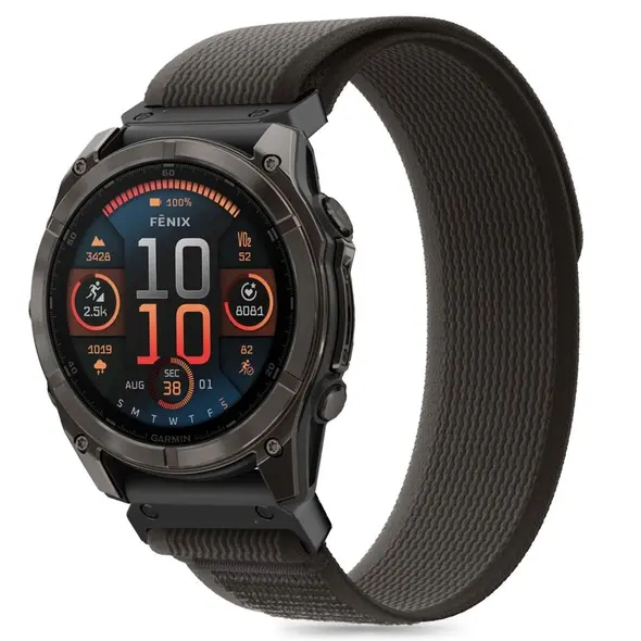 Tech-Protect Nylon Garmin Fenix 5x / 5x Plus / 6x / 6x Pro / 7x / 8 51mm Black/orange THP3286 5906302376858