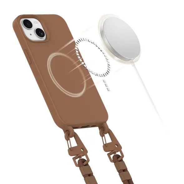 Tech-Protect Magnecklace MagSafe Apple iPhone 14 Chocolate Brown THP3339 5906302370504