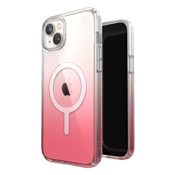 Speck Presidio Perfect-Clear Ombre MagSafe MICROBAN Apple iPhone 14 Plus / 15 Plus (Clear / Vintage Rose Fade) SPK393 840168524150