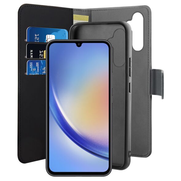 PURO Wallet Detachable 2-in-1 Case Samsung Galaxy A34 5G (black) PUR651 8018417441912