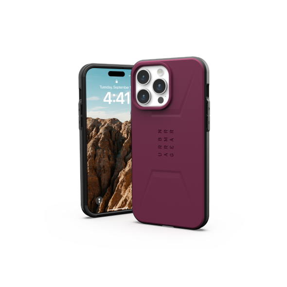 UAG Urban Armor Gear Civilian MagSafe Apple iPhone 15 Pro Max (bordeaux) UAG1287 840283909764