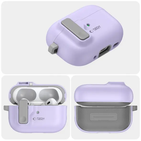 Tech-Protect Slim Hook Apple Airpods Pro 1 / 2 Lavender THP3264 5906302376254