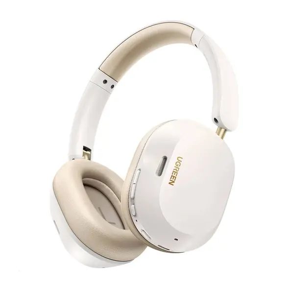 UGREEN HiTune Max 5C wireless over-ear headphones, Hybrid ANC, Bluetooth 5.4, white. UGR1891 6941876237586