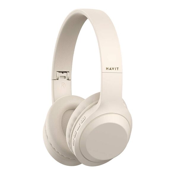 Havit H628BT Bluetooth 5.1 headphones beige HVT284 6939119064525