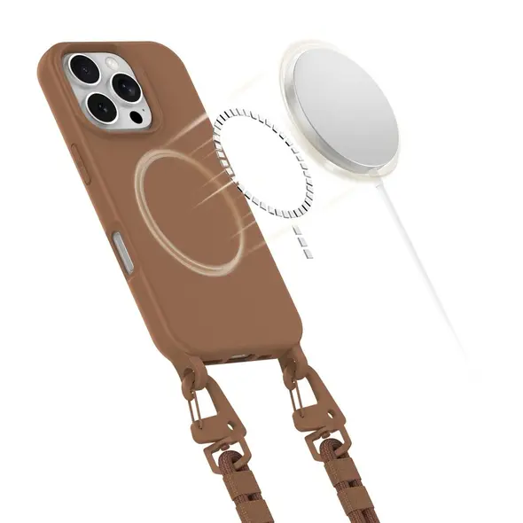 Tech-Protect Magnecklace MagSafe Apple iPhone 16 Pro Max Chocolate Brown THP3334 5906302370283