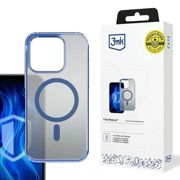 3MK Frosty MagCase Apple iPhone 16 Pro Max blue 3MK15593 5903108596404