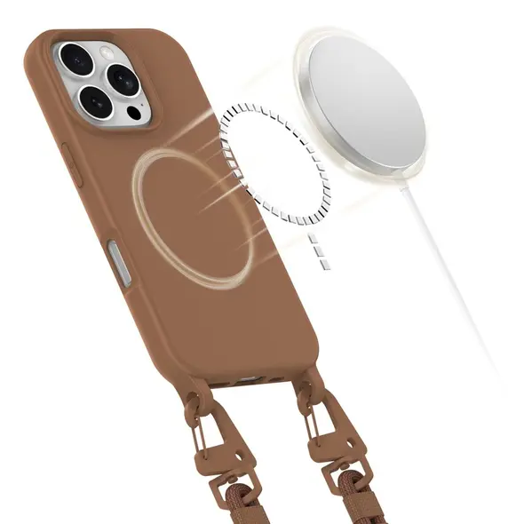 Tech-Protect Magnecklace MagSafe Apple iPhone 16 Pro Chocolate Brown THP3306 5906302370276