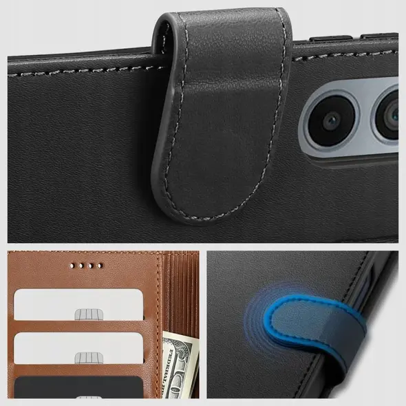 Tech-Protect Wallet Motorola Moto G55 5G Black THP3308 5906302370207