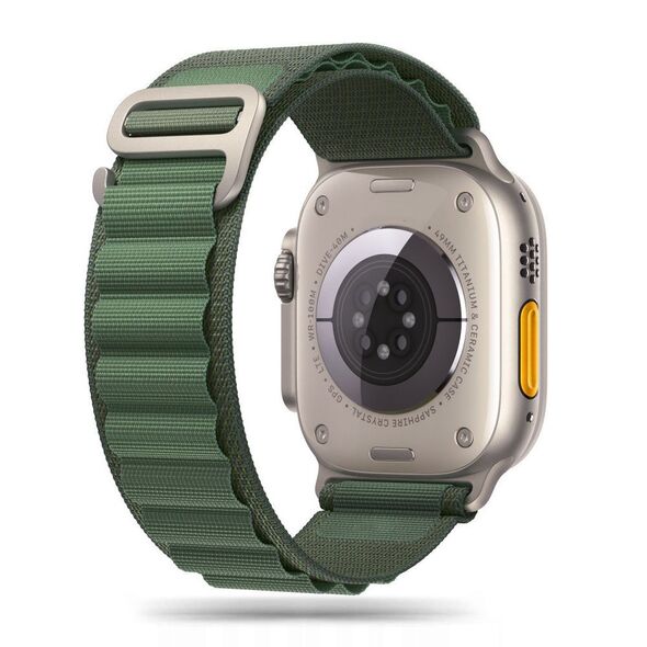 Tech-Protect Nylon Pro Strap for Apple Watch 4/5/6/7/8/9/SE/Ultra 1/2 (42/44/45/49 mm) - Dark Green 9490713928363