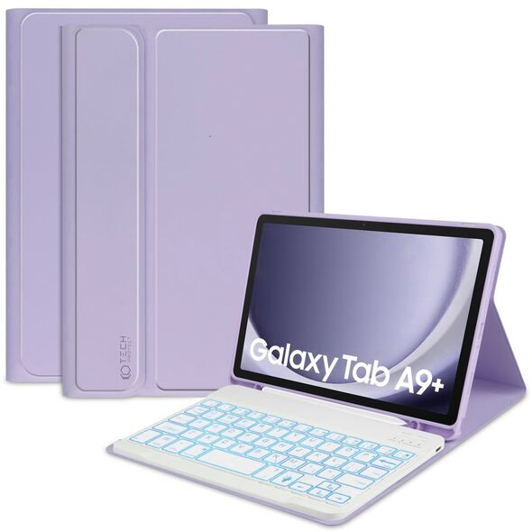 Tech-Protect SC Pen + Keyboard case with keyboard for Samsung Galaxy Tab A9+ 11&quot; X210 / X215 / X216 - purple 9319456607895