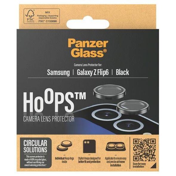 Tempered Glass 5D SAMSUNG GALAXY Z FLIP 6 PanzerGlass Hoops Camera Lens Protector Hoop Optic Rings (7372) 5715685001468