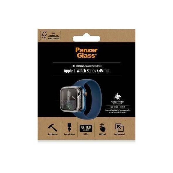 Tempered Glass 5D APPLE WATCH 7 (45MM) PanzerGlass Full Body (3659) transparent 5711724036590