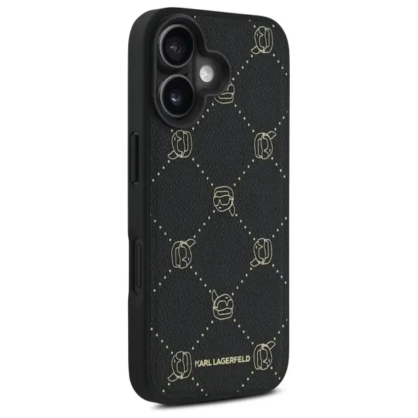 Karl Lagerfeld case for iPhone 16 6,1&quot; KLHMP16SPGKHPHK black Hard Karl Head MagSafe 3666339317843