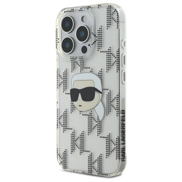 Karl Lagerfeld case for iPhone 16 Pro 6,3&quot; KLHCP16LHKLPKHT transparent Hard IML Karl Head Electroplated 3666339319823