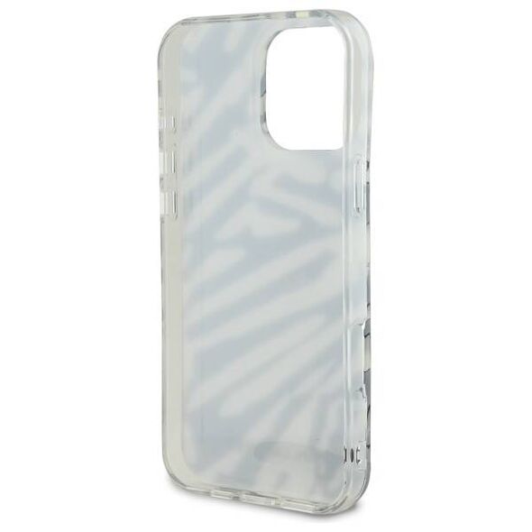 Karl Lagerfeld case for iPhone 16 Pro 6,3&quot; KLHCP16LHZBPKCCK black Hard IML Zebra Pattern & Cord 3666339320300