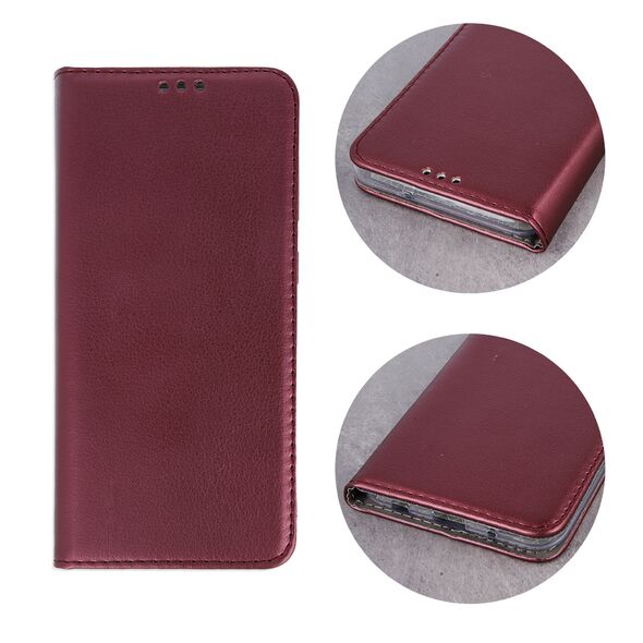 Smart Magnetic case for Oppo Reno 12 5G (Global) burgundy 5906961900241