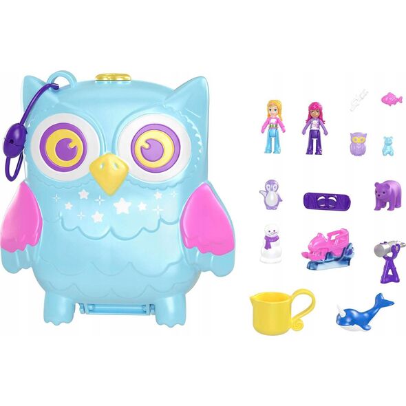 Figurka Mattel Zestaw z figurkami Polly Pocket Piżama Party Sówki