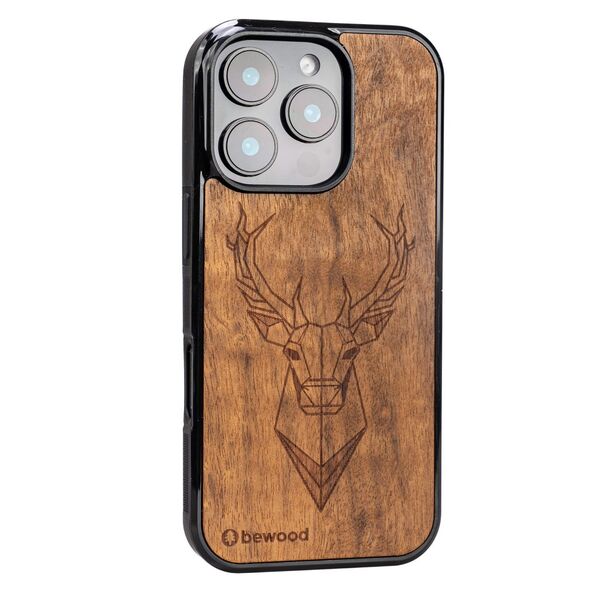 Bewood case for iPhone 16 Pro 6,3&quot; Deer Imbuia 5906306016989