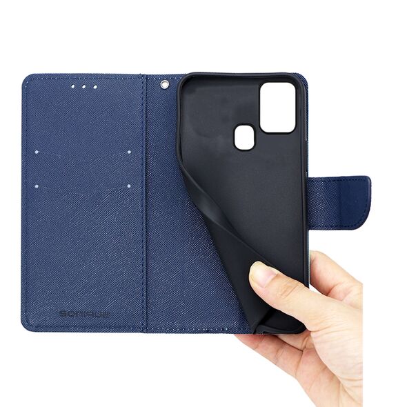 Θήκη Πορτοφόλι Sonique Trend Wallet Samsung Galaxy A21s Κόκκινο / Σκούρο Μπλε 5201101797560