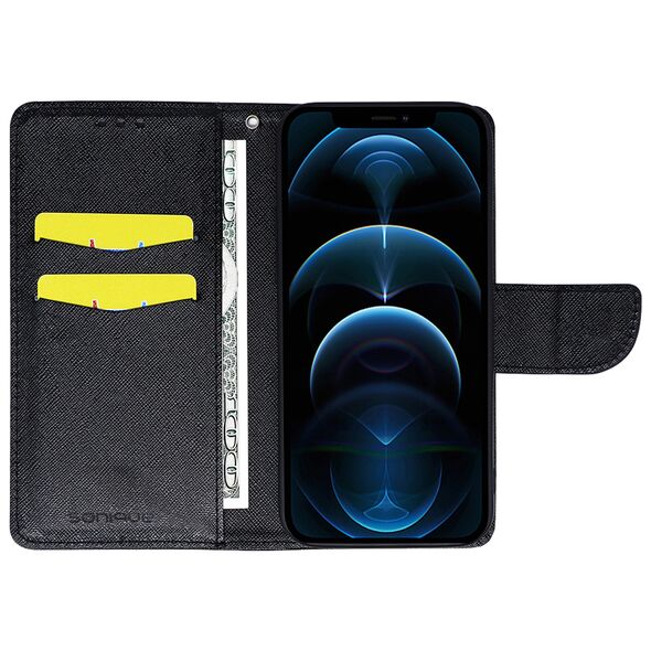 Θήκη Πορτοφόλι Sonique Trend Wallet Samsung Galaxy A71 Μαύρο 5201101798437