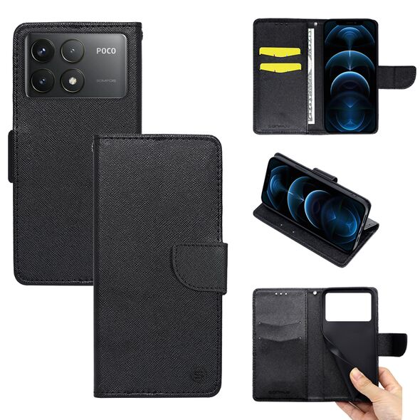 Θήκη Πορτοφόλι Sonique Trend Wallet Xiaomi Poco F6 Pro 5G Μαύρο 5210312063067