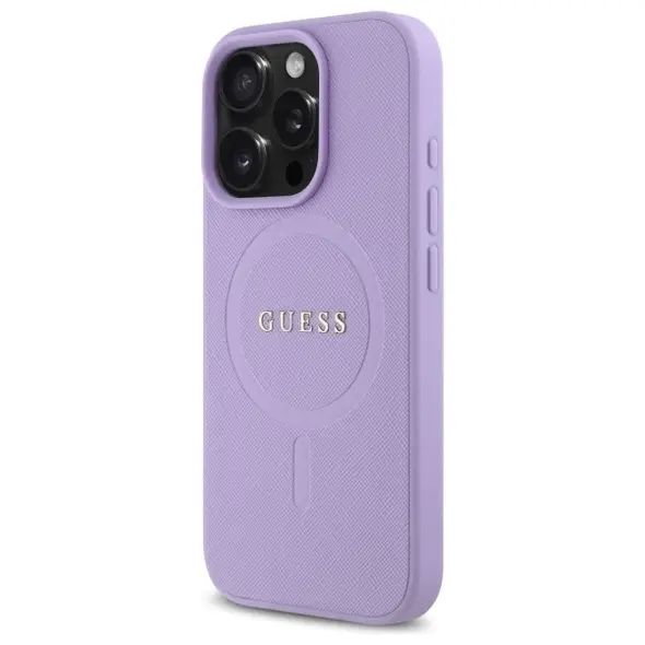 Guess case for iPhone 16 Pro Max 6,9&quot; GUHMP16XPSAHMCU Saffiano purple MagSafe 3666339346294