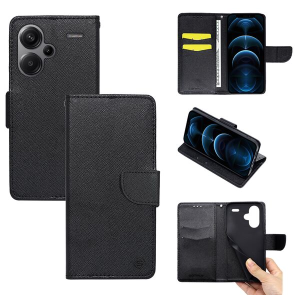 Θήκη Πορτοφόλι Sonique Trend Wallet Xiaomi Redmi Note 13 Pro Plus 5G Μαύρο 5201101970796