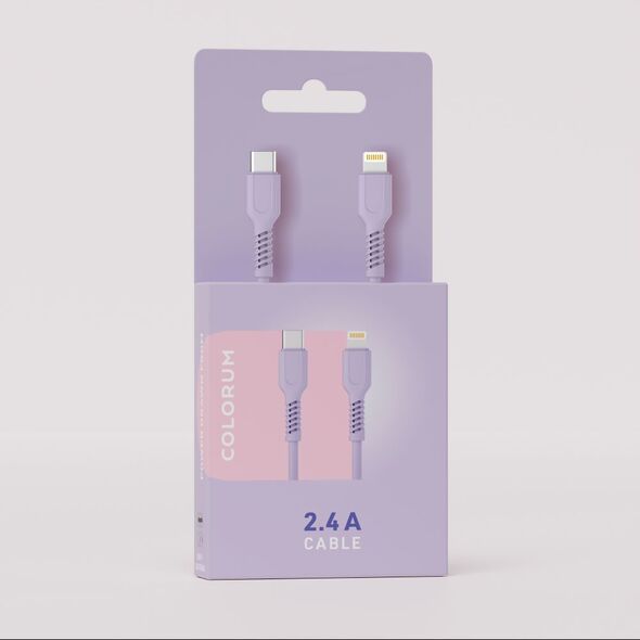 COLORUM cable USB-A - USB-C 1,8m 3A CK60-AC-14 x Peach Fuzz 5907457731158