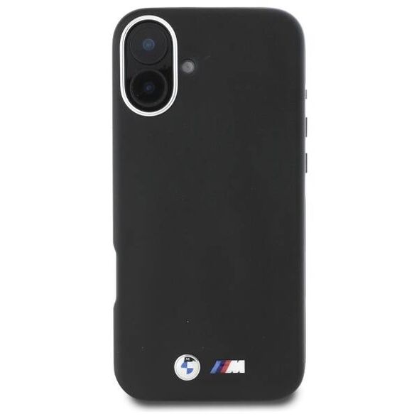 Original Case IPHONE 16 PLUS BMW Hardcase M Smooth Full Wrapped Metal MagSafe (BMHMP16M23PMWK) black 3666339324575