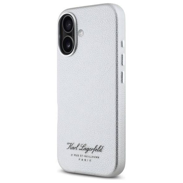 Original Case IPHONE 16 Karl Lagerfeld Hardcase Hotel RSG (KLHCP16SPGWCMKHG) gray 3666339319489