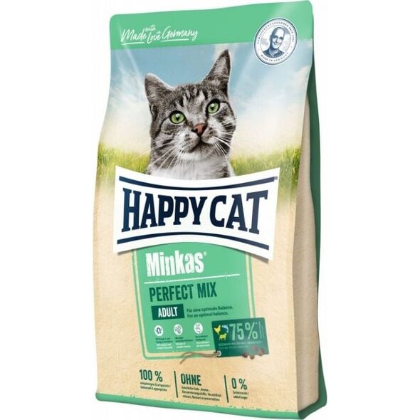 Happy Cat Minkas Perfect Mix drób, ryba i jagnięcina 10 kg