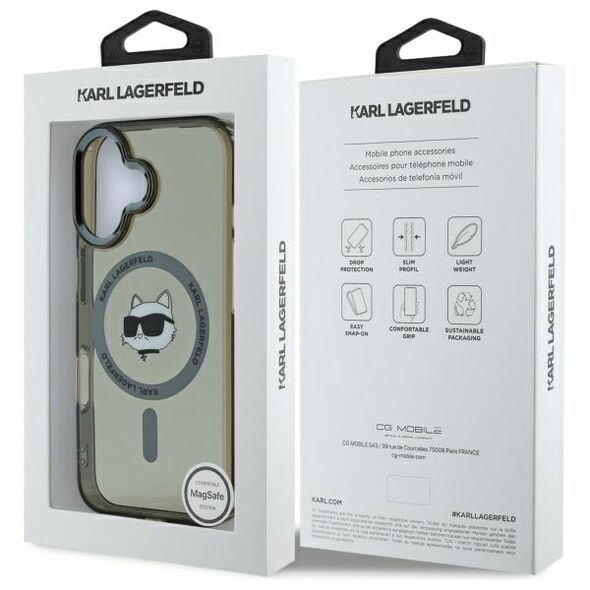 Karl Lagerfeld Case for iPhone 16 - Karl Lagerfeld IML MagSafe (KLHMP16SHLSCHK) - Choupette`s Head 3666339318208 έως 12 άτοκες Δόσεις