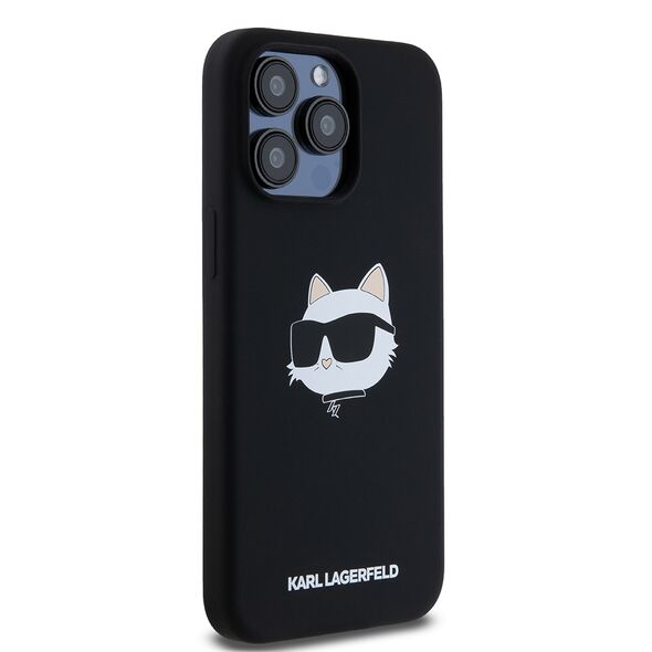 Karl Lagerfeld Case for iPhone 15 Pro Max - Karl Lagerfeld Silicone MagSafe (KLHMP15XSCHPPLK) - Choupette Head 3666339257293 έως 12 άτοκες Δόσεις